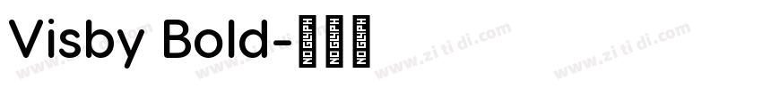 Visby Bold字体转换